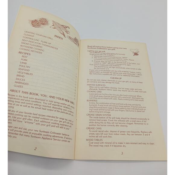 Sunbeam Grillmaster Barbecue Cookbook 1980s Vintage Booklet Grill Master - Picture 4 of 7